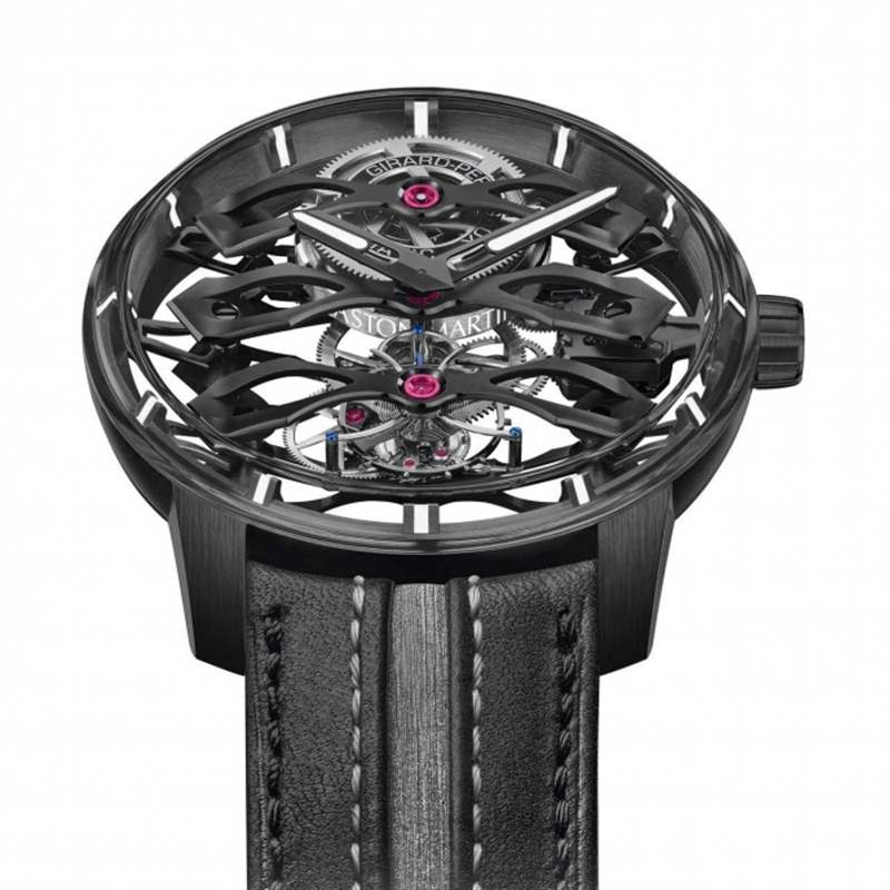 Girard-Perregaux芝柏表聯乘Aston Martin｜一身黑魂的Tourbillon with Three Flying Bridges - Aston Martin Edition-復刻表