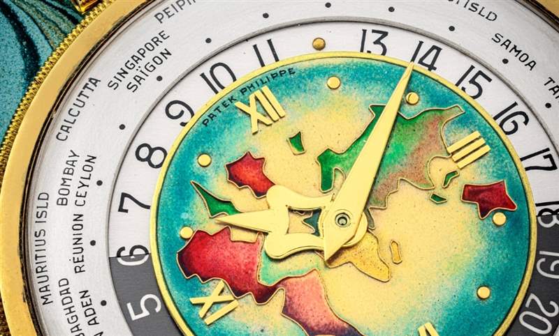 瑰寶現(xiàn)身拍賣會! 百達翡麗605「Heures Universelles」18K黃金世界時間懷表-復刻表