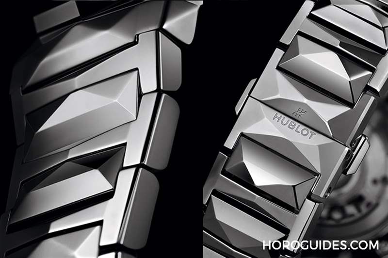 宇舶Hublot推出全球首見(jiàn)紫色藍(lán)寶石腕表&旗下第一款鈦金屬鏈帶-復(fù)刻表