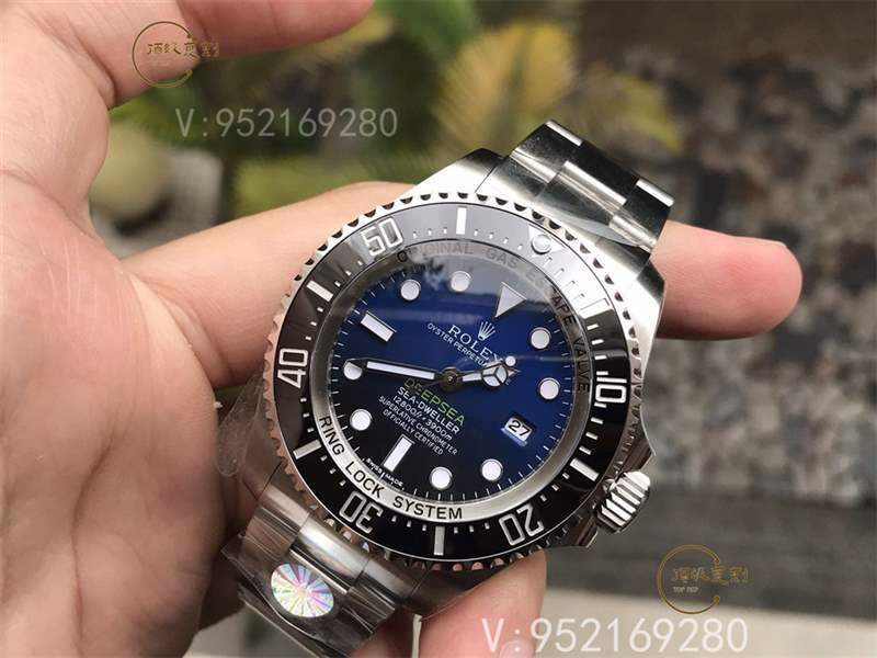 AR廠勞力士漸變藍(lán)鬼王v2版腕表復(fù)刻做工怎么樣對(duì)比n廠漸變鬼王-復(fù)刻表