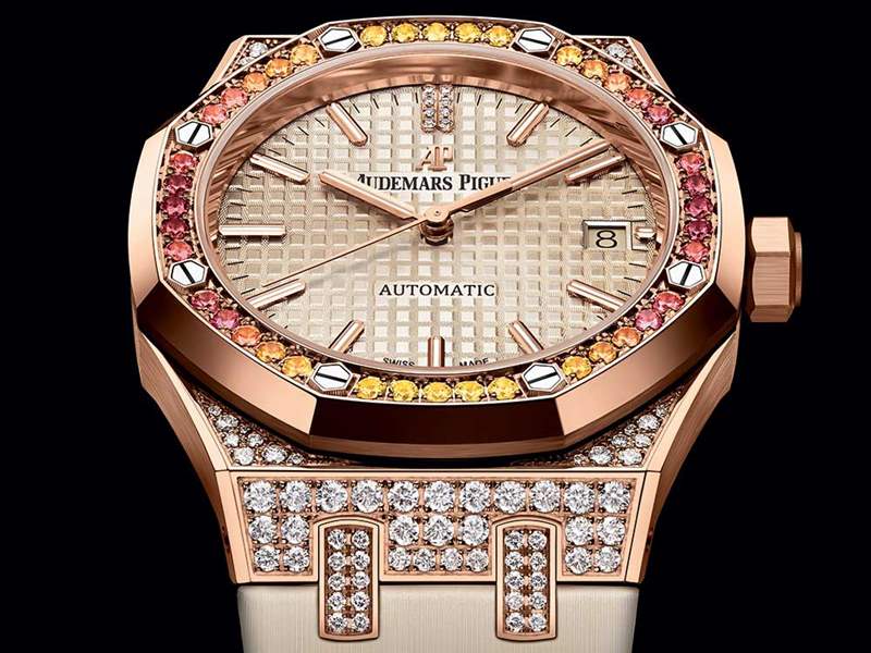 愛(ài)彼Automatorique皇家橡樹(shù)自動(dòng)機(jī)37MM，吹熱和冷-復(fù)刻表