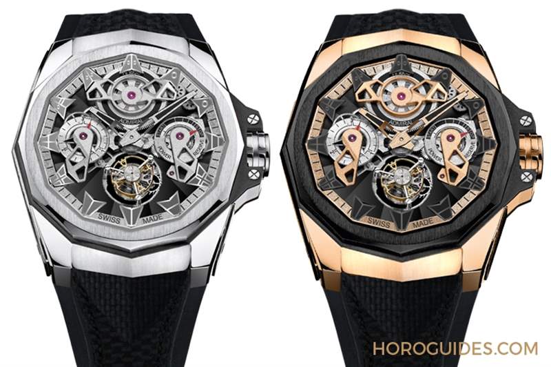 海洋風格領(lǐng)航之選|Corum海軍上將AC-One 45鏤空陀飛輪與AC-One 38女仕鉆表-復刻表