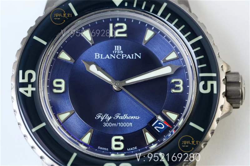 ZF廠寶珀五十噚5015鈦殼藍盤復刻做工怎么樣-復刻表