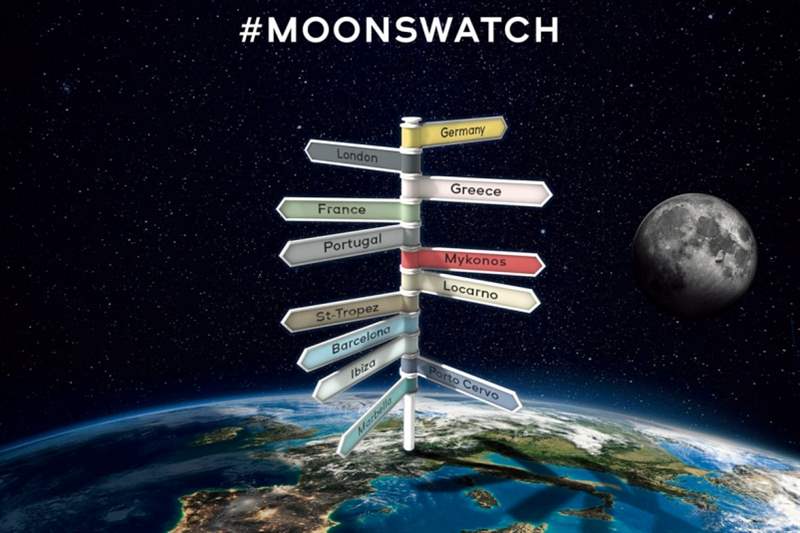 11顆移動的行星！Swatch MoonSwatch的歐洲夏季巡演-復刻表