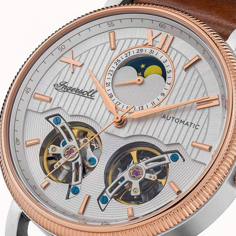 美國產小眾雙陀飛輪腕表:英格索好萊塢自動手表-復刻表