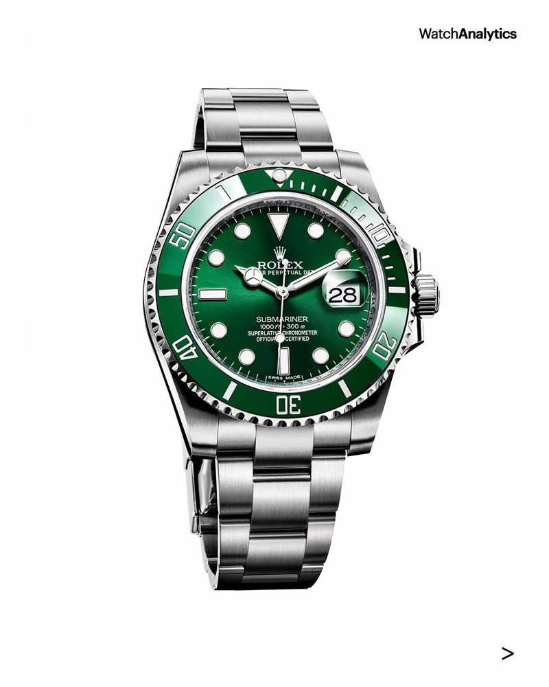 Rolex鋼殼運動手表行情漲不停停產(chǎn)綠水鬼超越GMT百事圈躍升亞軍-復刻表