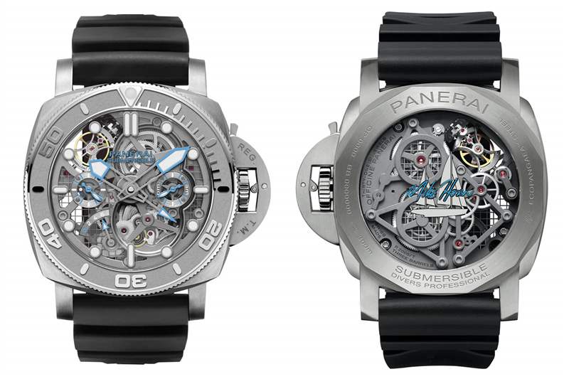 沛納海機(jī)械鏤空設(shè)計(jì)潛水表PAM01108-復(fù)刻表