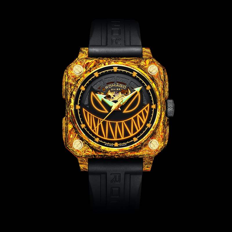 獨(dú)立制表師ROMAGO黃金配夜光碳纖玩味新作漆黑中螢火蟲沖擊視覺(jué)-復(fù)刻表