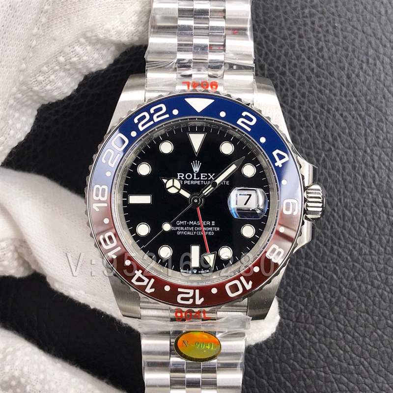 N廠勞力士格林尼治紅藍圈3235機芯視頻評測-復刻表