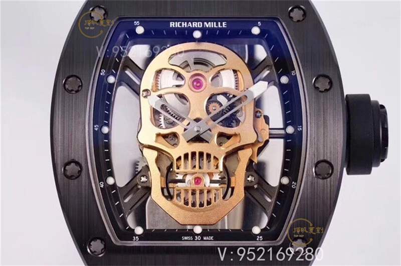 ZF廠理查德米勒RM052骷髏頭黑陶瓷復(fù)刻做工評(píng)測(cè)-復(fù)刻表