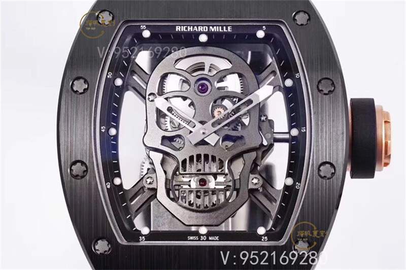 ZF廠理查德米勒RM052骷髏頭黑陶瓷復(fù)刻做工評(píng)測(cè)-復(fù)刻表