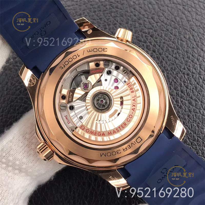 VS廠歐米茄海馬300「尊享版」全玫瑰金藍盤復刻表做工怎么樣-復刻表