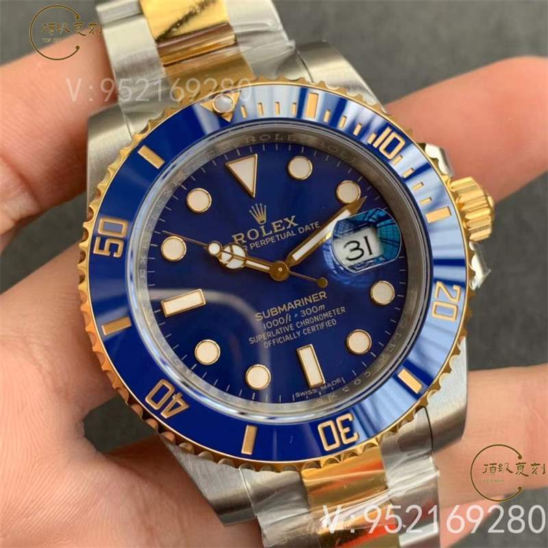 VS廠勞力士間金藍(lán)水鬼116613LB-97203復(fù)刻表3135機(jī)芯版本做工怎么樣-復(fù)刻表