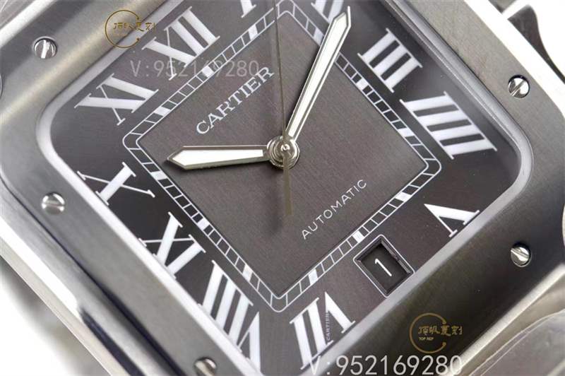 V6廠卡地亞大號山度士桑托斯復刻表新款碳鍍層做工怎么樣-復刻表