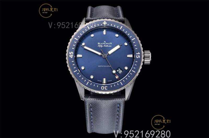 GF廠寶珀五十噚5000黑陶瓷藍盤復刻表做工怎么樣-復刻表