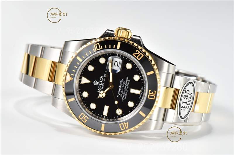 C廠Clean廠勞力士間金黑水鬼復刻表對比正品做工怎么樣-復刻表