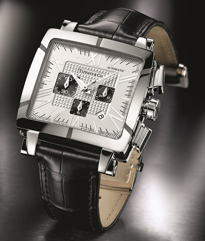 Tiffany ATLAS GENT SQUARE CHRONO watch 蒂芙尼Tiffany & Co手表和斯沃琪集團的手表哪個更值得入手-復(fù)刻表