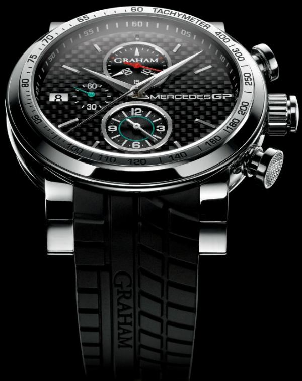 格雷厄姆手表是梅賽德斯GP銀色多功能計時腕表-復刻表
