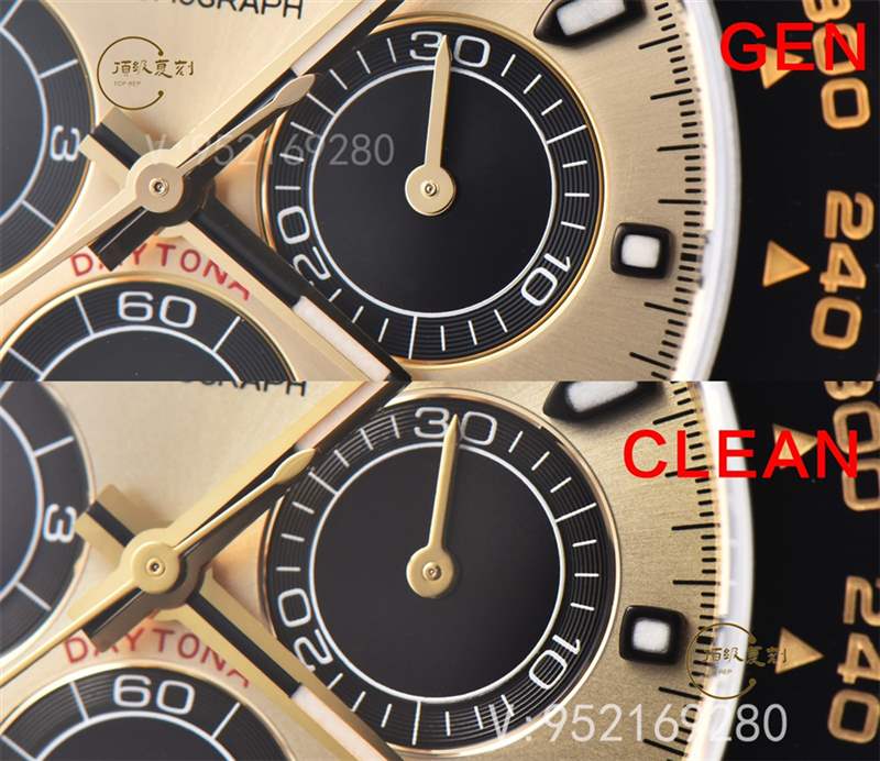 Clean廠C廠勞力士余文樂迪通拿真假對比,C廠余文樂對比正品區(qū)別大嗎-復(fù)刻表