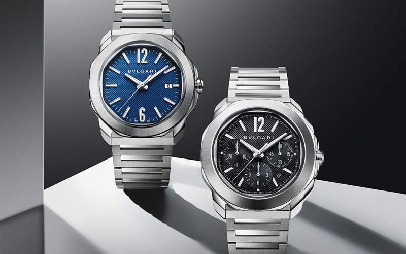 寶格麗推出全新Octo Roma系列腕表：巴黎釘紋表盤、中央飛行陀飛輪、虎眼石鑲嵌機芯-復刻表