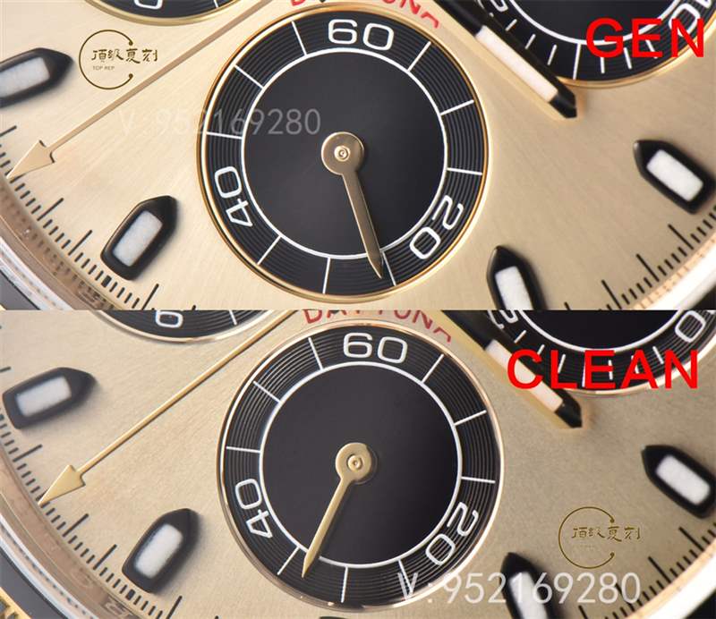 C廠余文樂真假對比,Clean廠勞力士余文樂4130做工對比正品一眼假嗎-復刻表