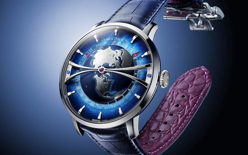 Arnold & Son推出Globetrotter Platinum鉑金表殼世界時腕表-復刻表