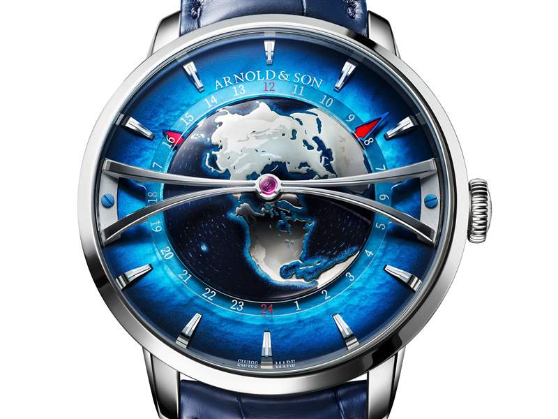 Arnold & Son推出Globetrotter Platinum鉑金表殼世界時腕表-復刻表