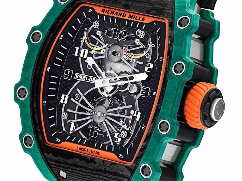 里查德米爾推出RM 21-02 Tourbillon Aerodyne鏤空陀飛輪腕表-復刻表
