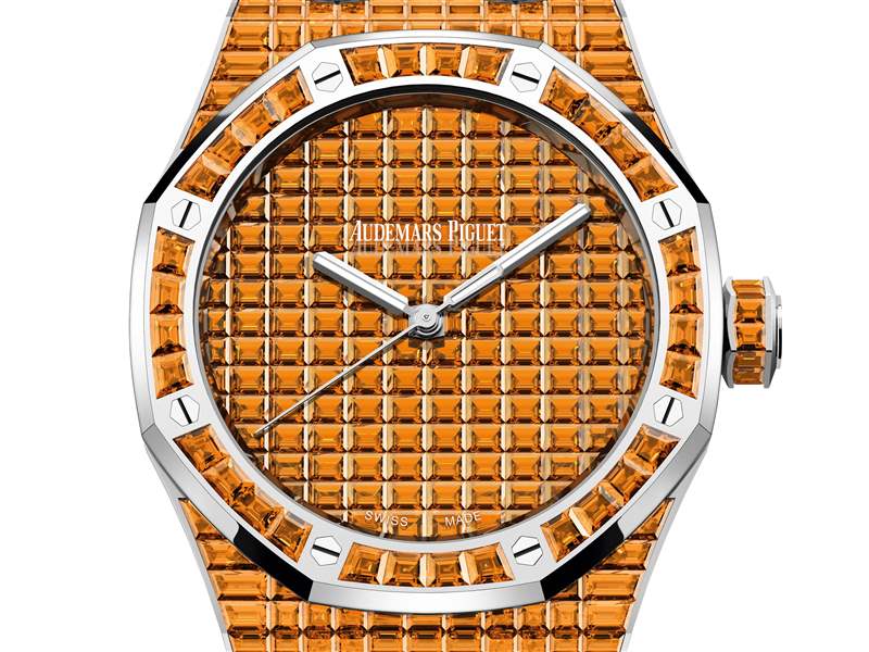 愛彼推出Royal Oak Selfwinding Rainbow Sets珠寶腕表：彩色寶石鑲嵌-復(fù)刻表