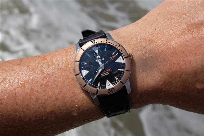 首次上手:雙色Zodiac X Huckberry超級海狼青銅皮膚潛水腕表-復(fù)刻表