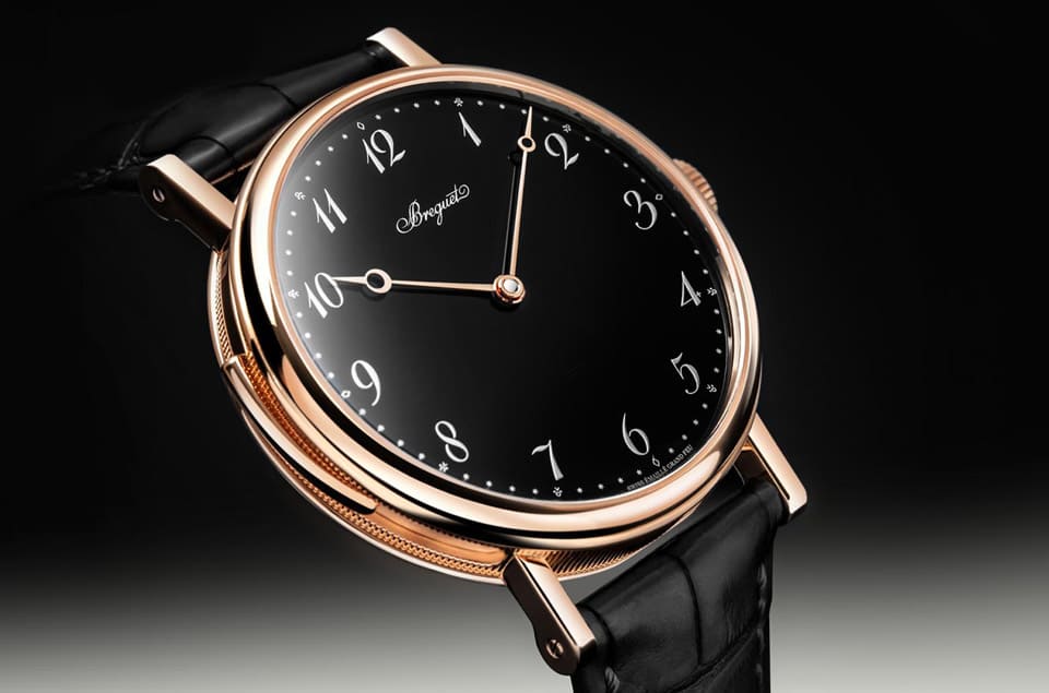 寶琺璣Classique 7637三問表改換玫瑰金表殼搭黑色琺瑯面盤表背依舊令人超驚艷-復(fù)刻表