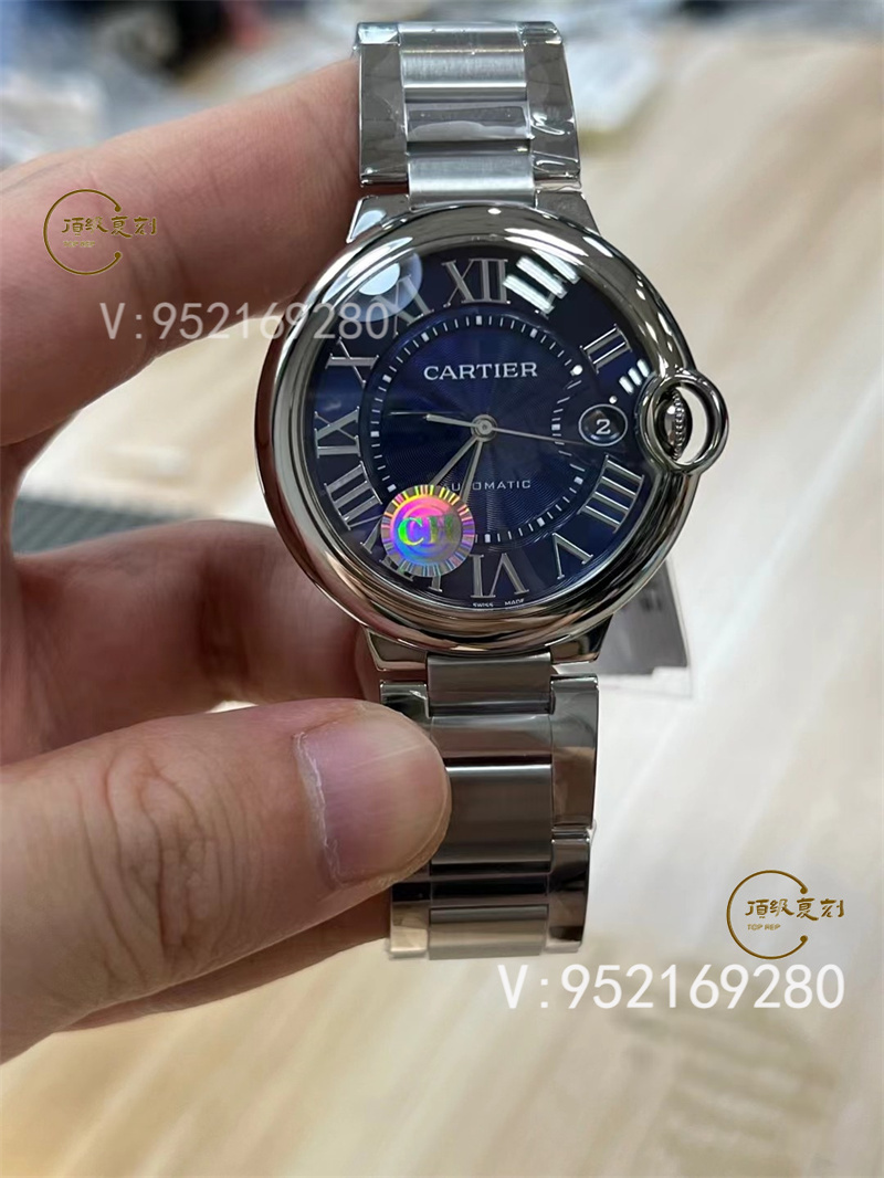 CH廠卡地亞40mm藍氣球快拆表帶做工值得入手嗎-復(fù)刻表