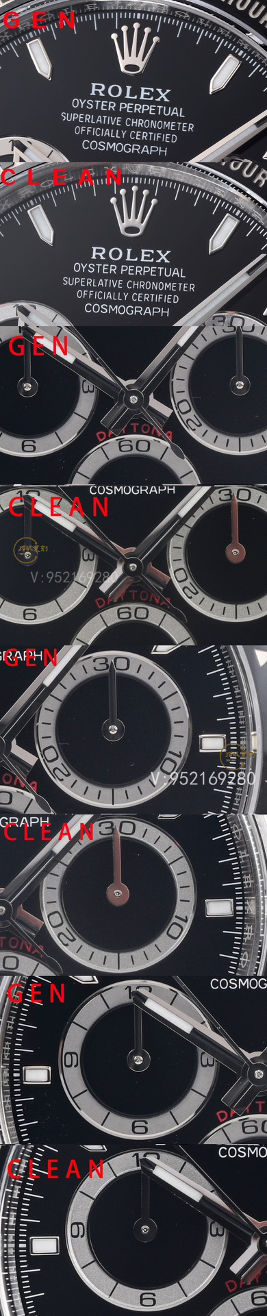 Clean廠C廠勞力士4131黑陶迪126500ln手表對比正品怎么樣-復刻表