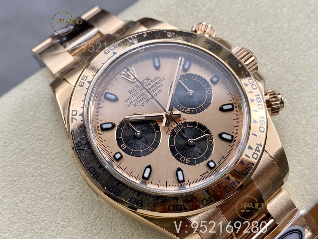 Clean廠C廠勞力士迪通拿全玫瑰金腕表4130機(jī)芯版本詳細(xì)評測-復(fù)刻表