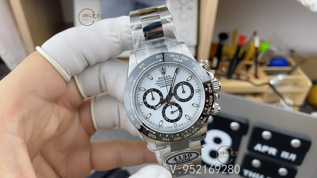 怎么快速分辨真假C廠Clean廠勞力士4130熊貓迪手表-復刻表