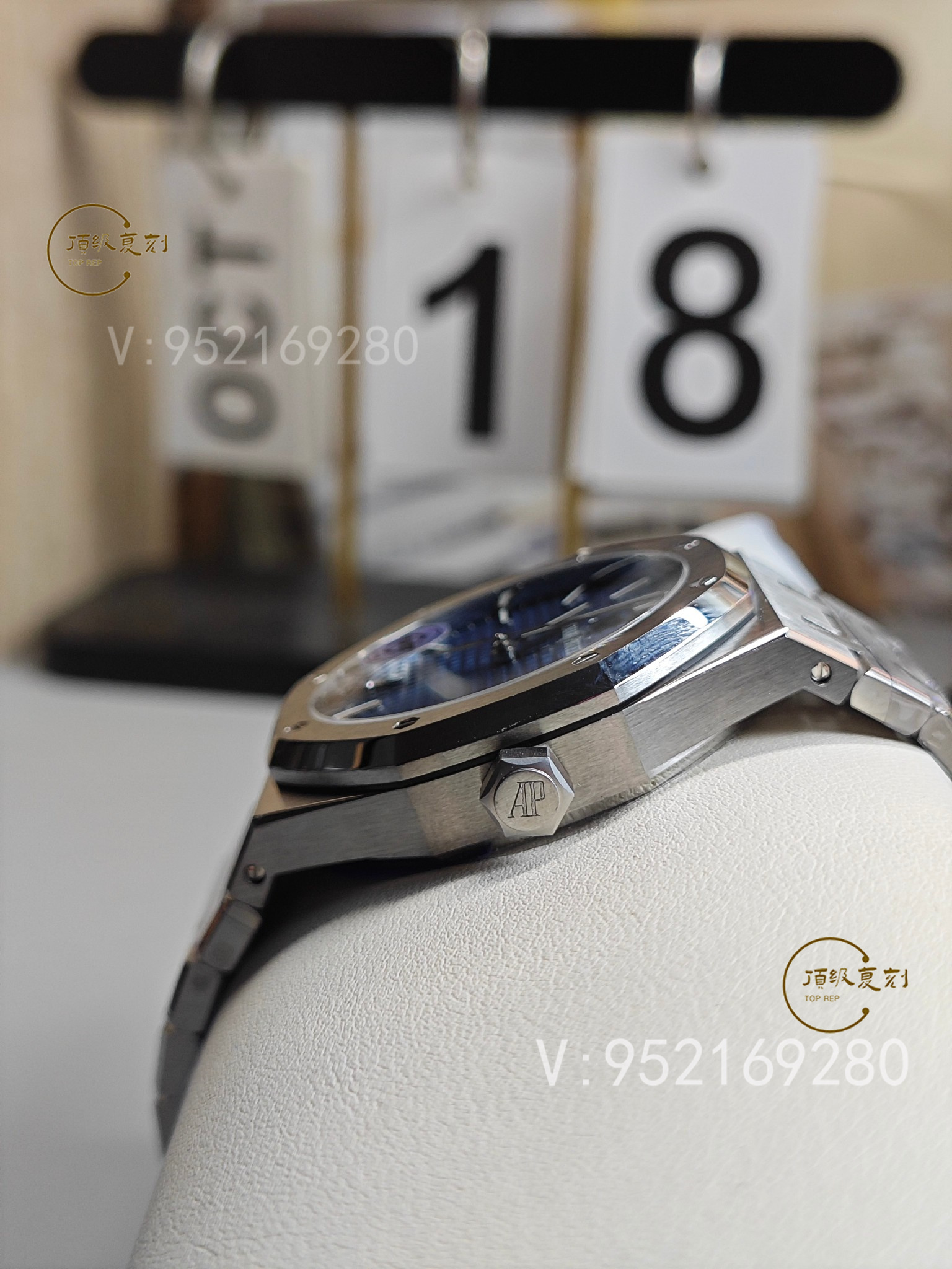 深入解析APS愛(ài)彼復(fù)刻表15500藍(lán)面版：4302一體機(jī)芯與原裝同步功能-復(fù)刻表