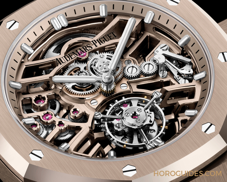 愛彼皇家橡樹系列新篇章：沙金材質(zhì)陀飛輪鏤空腕表的奢華演繹-復刻表