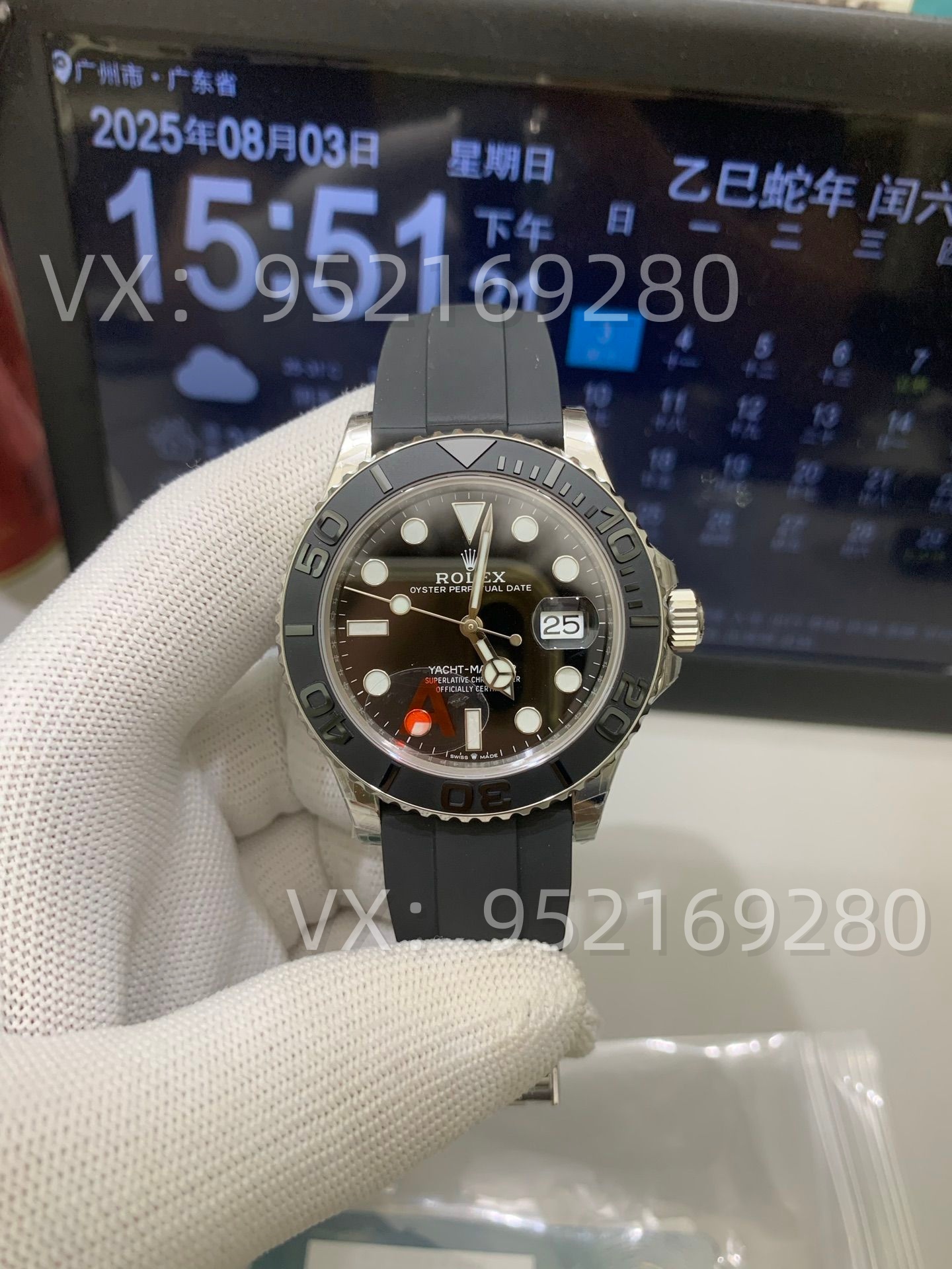 VS廠勞力士白金游艇做工怎么樣,升級V3版丹東3235機(jī)芯重量149G-復(fù)刻表