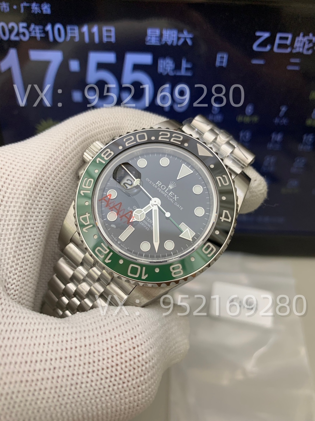 VS廠勞力士雪碧圈左撇子M126720VTNR-0001腕表V3版評(píng)測(cè)-復(fù)刻表