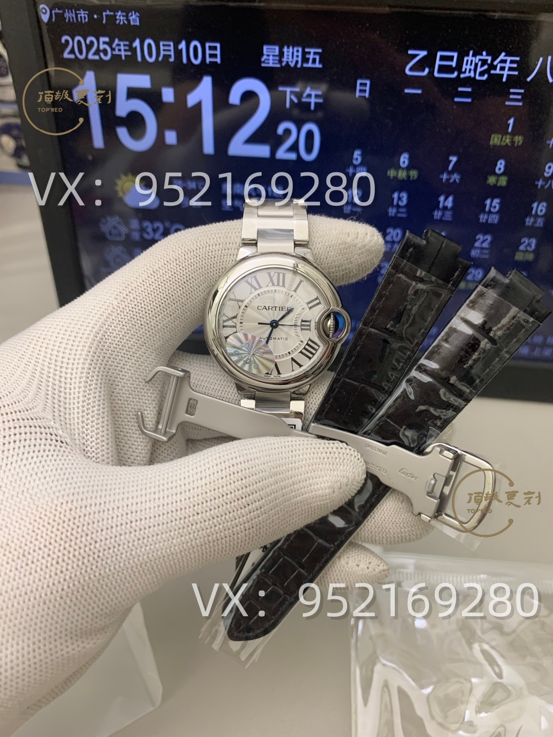 AF廠卡地亞33mm女士藍氣球怎么樣,076一檔機芯!-復刻表