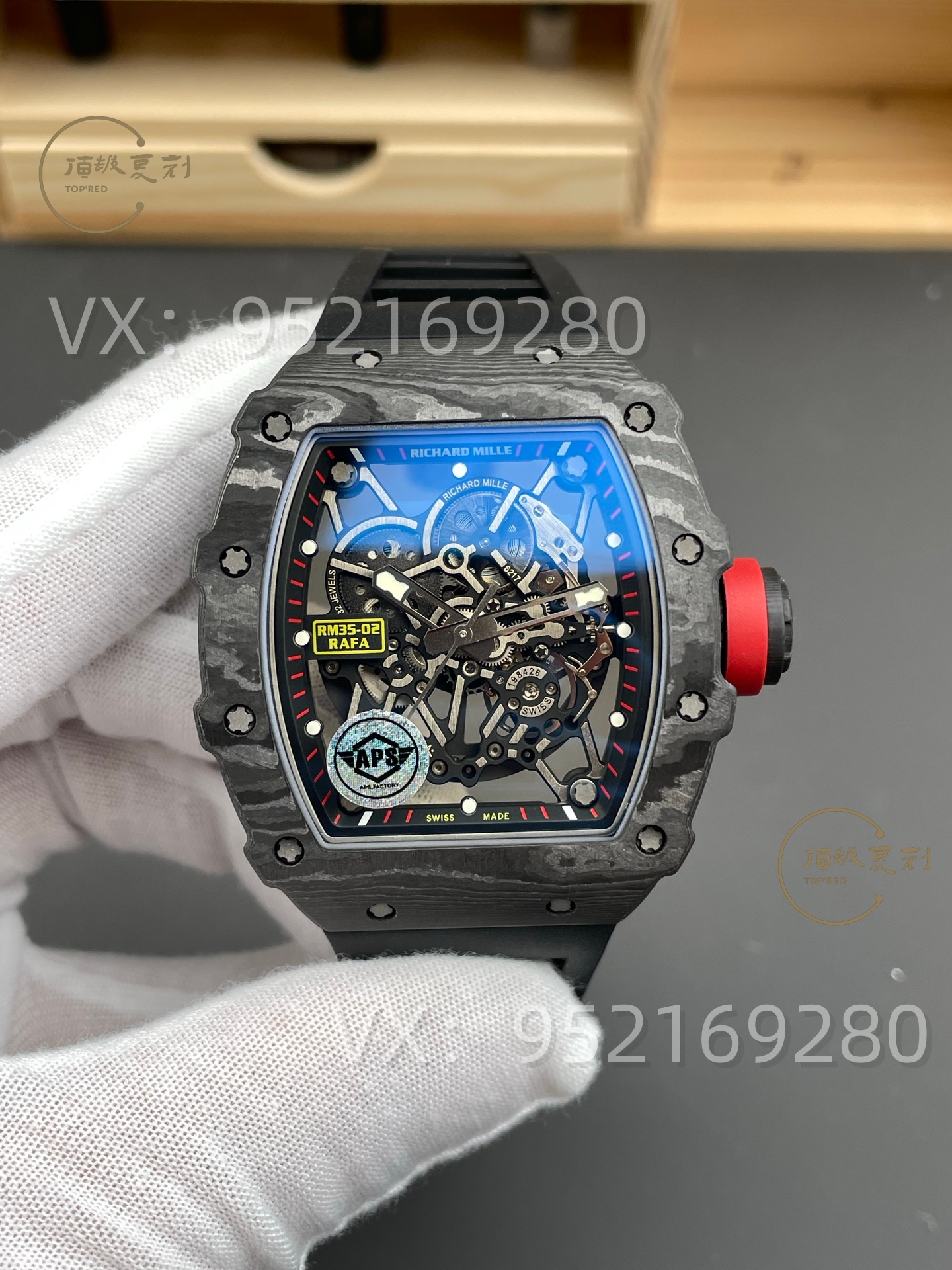 APS廠復刻理查德米勒RM32-02碳纖維腕表評測，丹東IMAL1一體機芯-復刻表